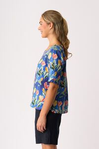Foil Pleat Back Top