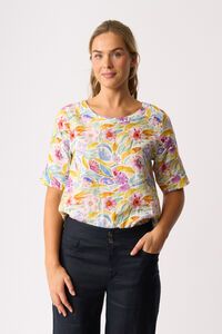 Foil Pleat Back Top