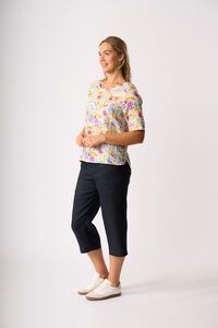 Foil Pleat Back Top
