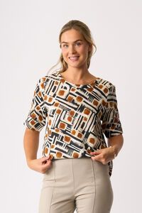 Foil Pleat Back Top