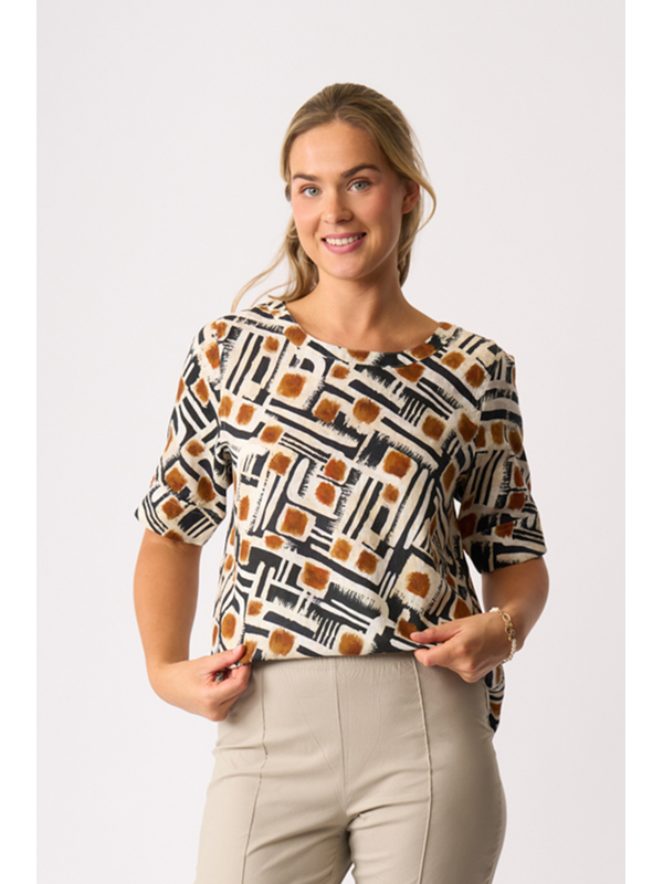 Foil Pleat Back Top