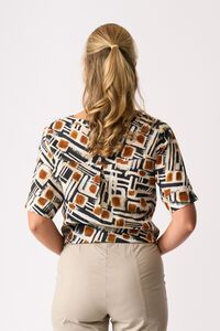 Foil Pleat Back Top