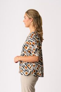 Foil Pleat Back Top