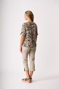 Foil Pleat Back Top