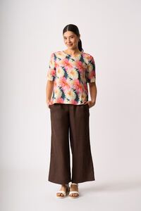 Foil Pleat Back Top
