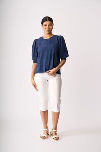 Oh Three Rib & Pleat Top