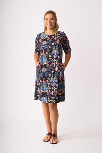 Foil Wave Along Dress