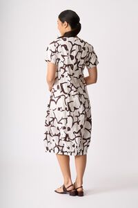 Foil Pleated Maxi Dress
