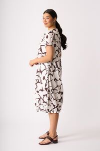 Foil Pleated Maxi Dress
