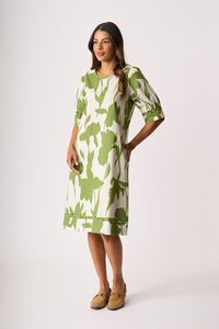 Foil Wave Along Dress