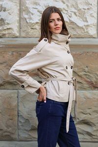 Oddly Polite Hils Cropped Trench