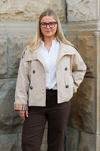 Oddly Polite Hils Cropped Trench