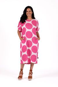 Jellicoe Sofia Dress Pink Spot