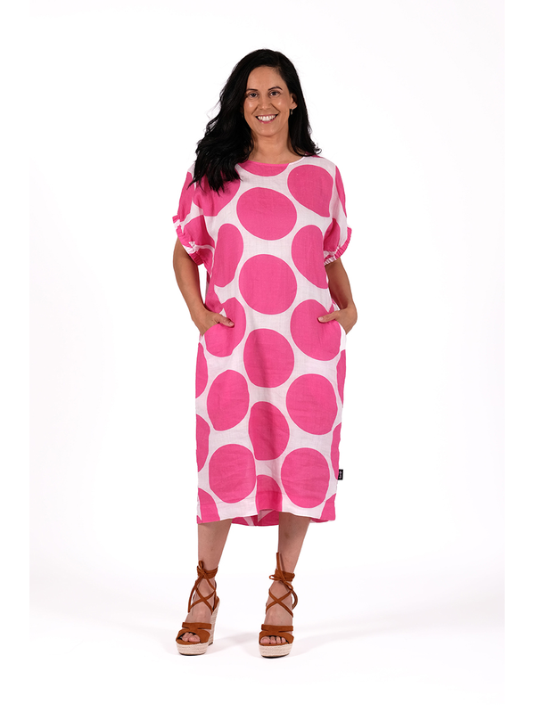 Jellicoe Sofia Dress Pink Spot