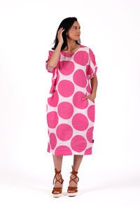 Jellicoe Sofia Dress Pink Spot
