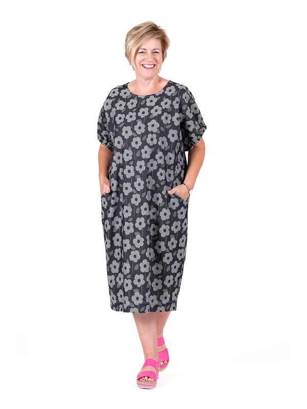 Jellicoe Sofia Dress Denim Daisy