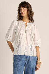 Fate + Becker Freya Lace Trim Blouse