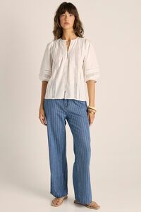 Fate + Becker Freya Lace Trim Blouse