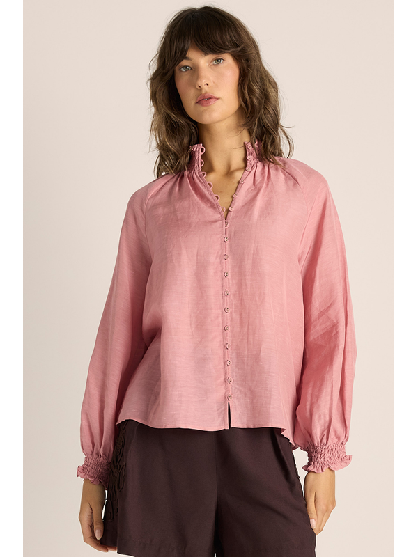 Fate + Becker Lani Shirred Blouse