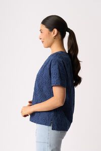 Oh Three Boxy Step Hem Top