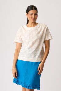 Oh Three Boxy Step Hem Top