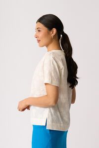 Oh Three Boxy Step Hem Top