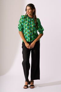 Oh Three Wide Leg Contrast Stitch Pant