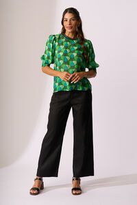 Oh Three Wide Leg Contrast Stitch Pant