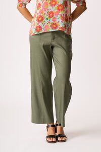 Oh Three Wide Leg Contrast Stitch Pant