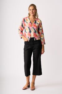 Oh Three Wide Leg Mid Length Pant