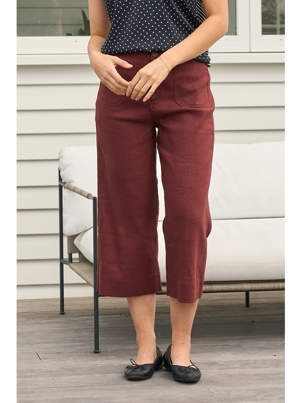 Oh Three Wide Leg Mid Length Pant