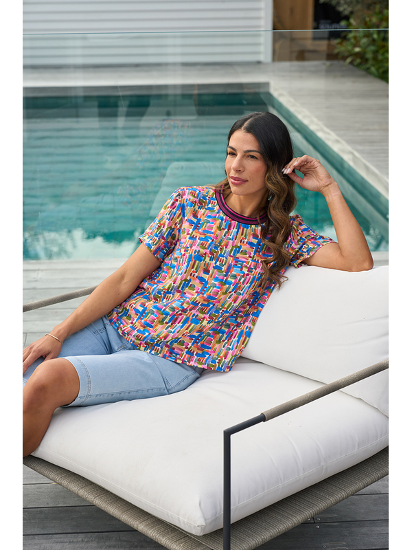 Foil Rib Vibes Top