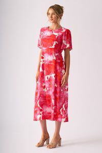 Foil Sip Happens Tea Dress