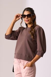 Memo Sleeve Detail Sweatshirt