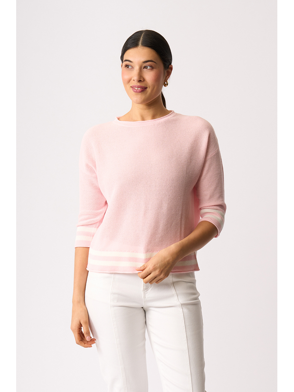 Oh Three Contrast Rib Jumper
