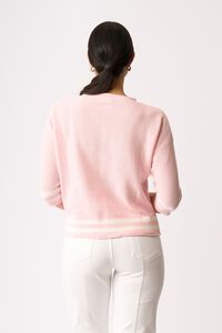 Oh Three Contrast Rib Jumper