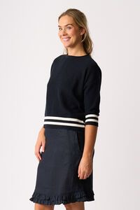Oh Three Contrast Rib Jumper