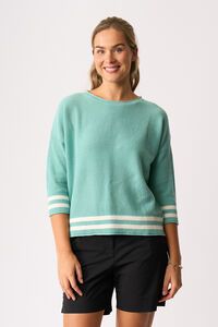 Oh Three Contrast Rib Jumper