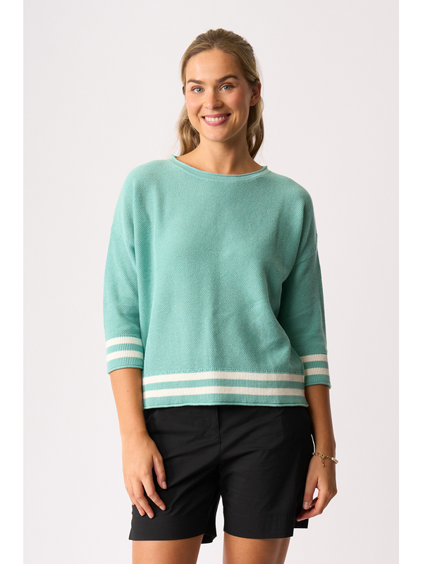 Oh Three Contrast Rib Jumper