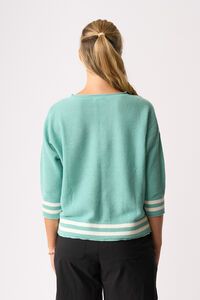 Oh Three Contrast Rib Jumper