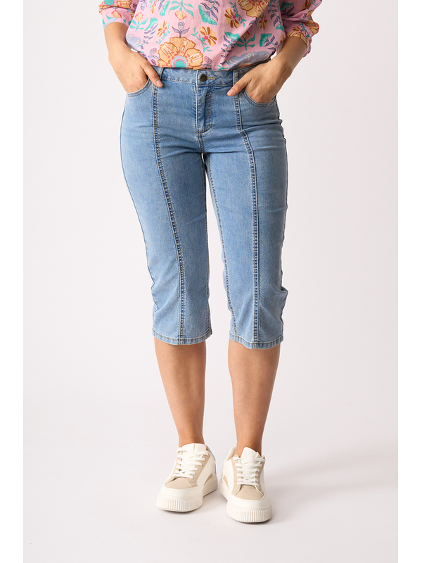 Memo Denim Capri Pant