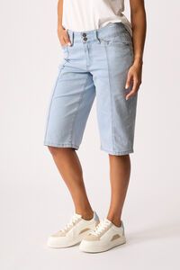 Memo Denim Panel Shorts