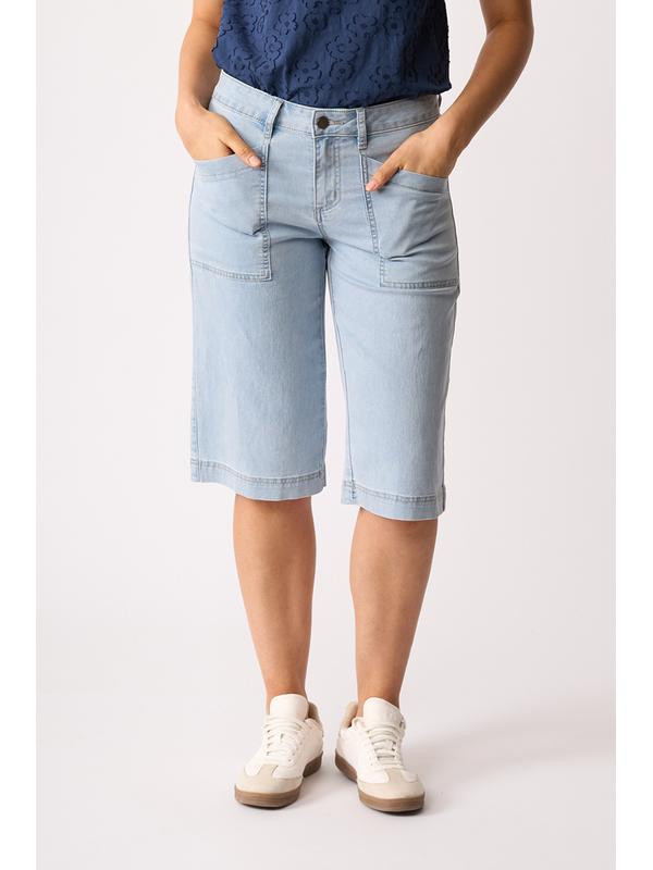 Memo Denim Utility Shorts