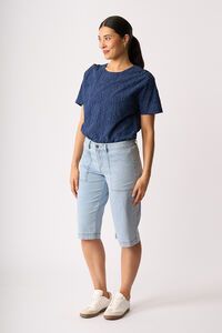 Memo Denim Utility Shorts