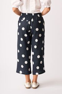 Foil Wide Leg Cropped Trousers