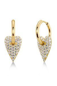 Edblad Amore Sparkle Large Gold Hoops Earrings