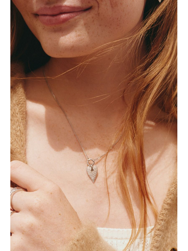 Edblad Amore Sparkle Large Silver Necklace