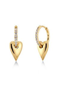 Edblad Amore Sparkle Small Gold Hoops Earrings