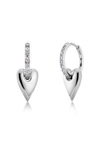 Edblad Amore Sparkle Small Silver Hoops Earrings