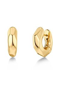 Edblad Crystalite Large Gold Hoops Earrings